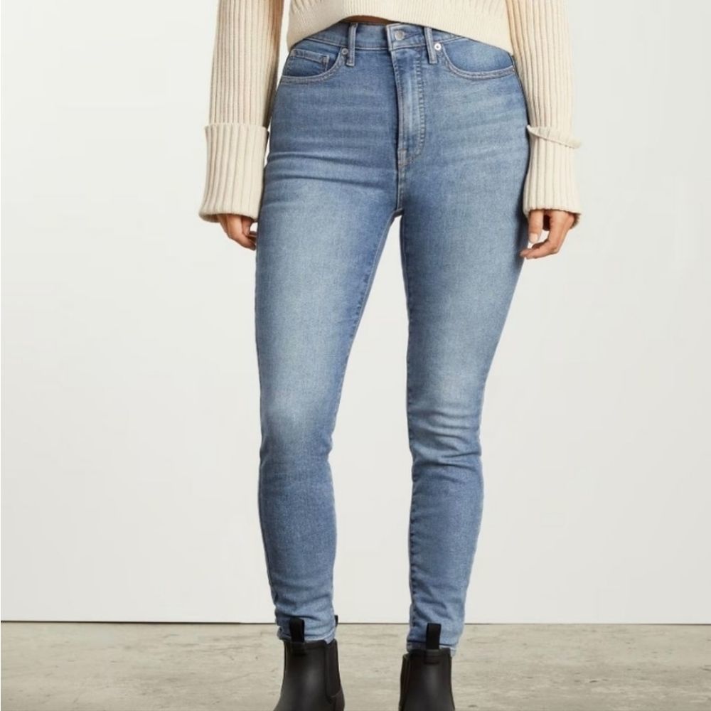 Everlane High Rise Skinny Ankle Jeans Medium Wash Super Cute! Size 27